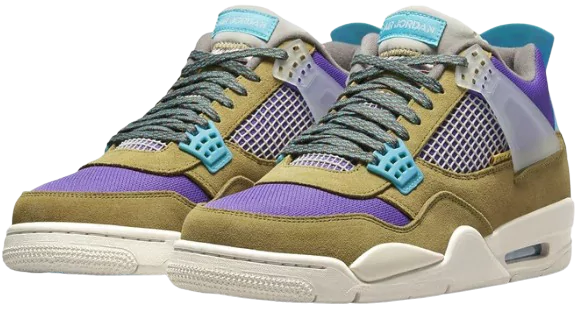 Side View of Jordan 4 Retro SP 30th Anniversary Union Desert Moss